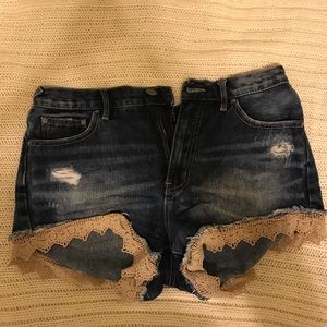 Free People Jean Shorts